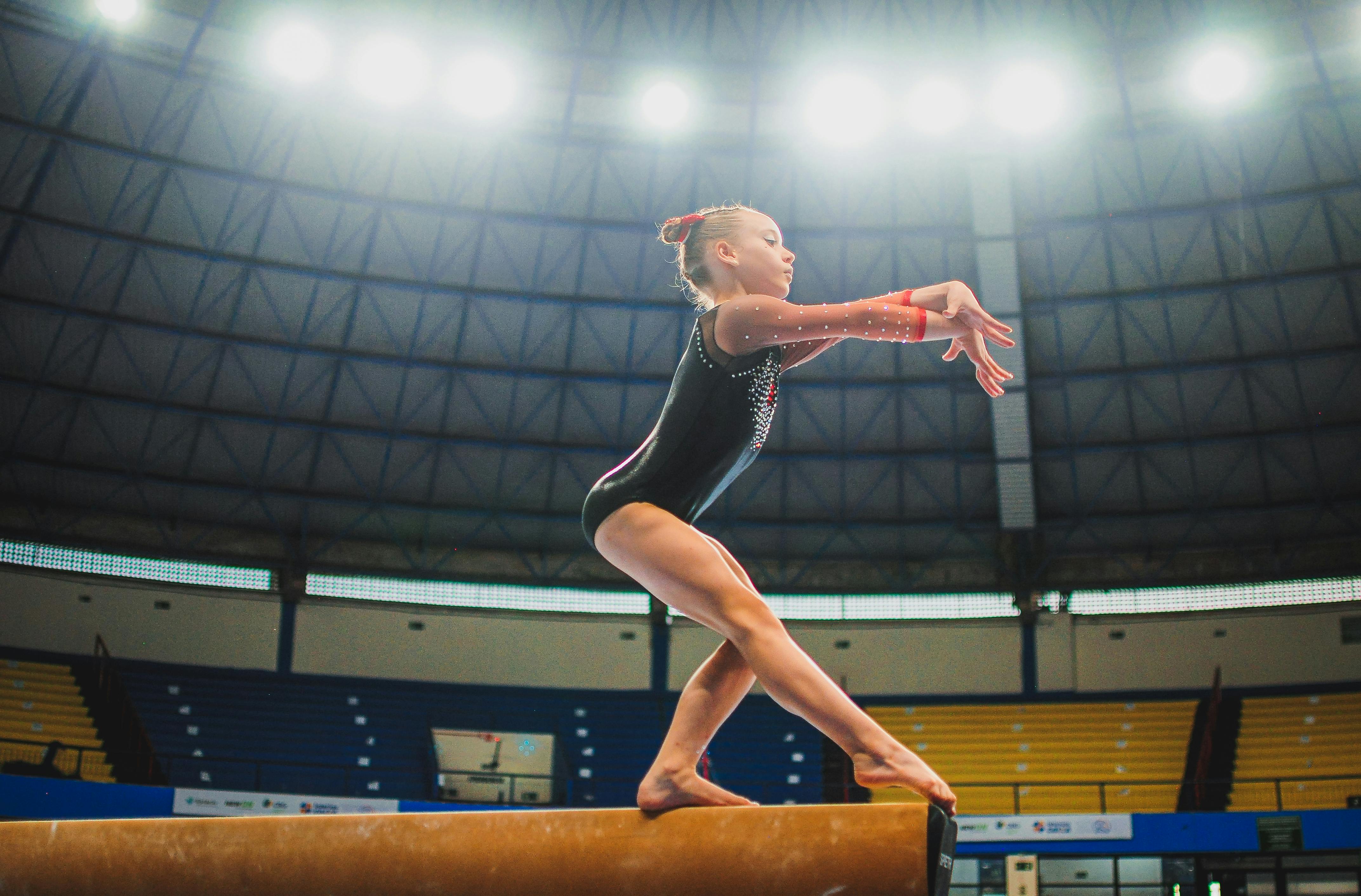 Competitive gymnastics training
